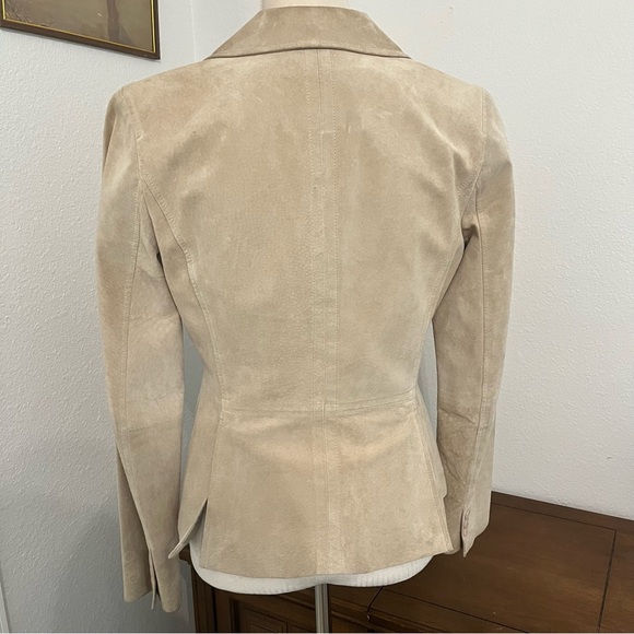 Ann Taylor Loft 100% Leather Jacket Size 4 Tan Leather Jacket - Picture 5 of 12